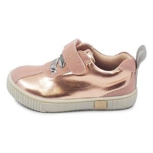 Livie & Luca Girls Rose Gold Metallic Spin Sneakers